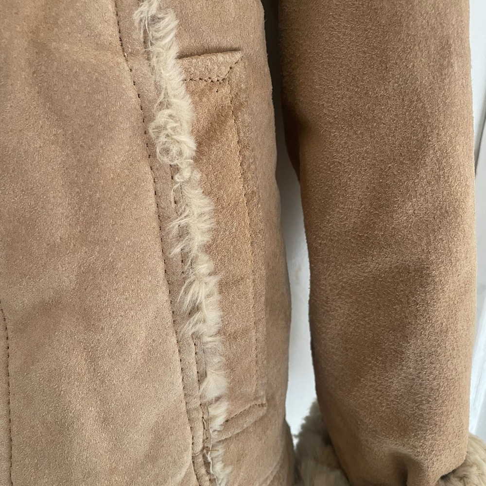 Tan Shearling Jacket - image 4
